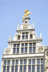 Guildhouses at Grote Markt in Antwerp, Belgium