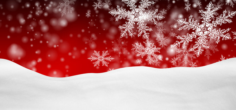Weihnachtskarte, Hintergrund, Schnee, verschneit, rot, xmas, BG