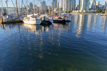 Fototapeta na wymiar yachts in the harbor