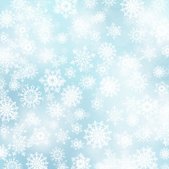 Christmas background with snowflakes