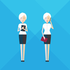 Businesswoman full-length.