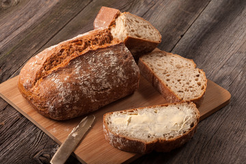 Slice of bread.