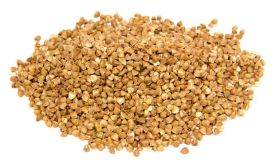 Buckwheat with white background