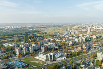 city houses  ​​from above