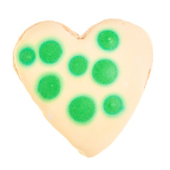 Gingerbread cookie isolated on white