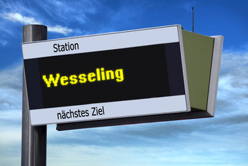 Anzeigetafel 6 - Wesseling