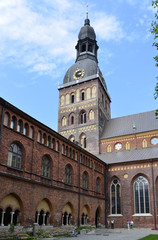Fototapeta premium Kreuzgang, Kloster beim Dom, Riga