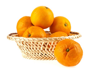 oranges in a basket
