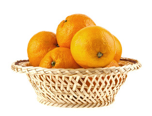 oranges in a basket