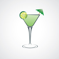 Cocktail abstract  Vector illustration