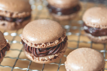 Macaron production close 2