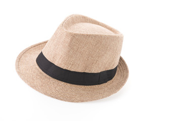 Straw hat isolated on white background