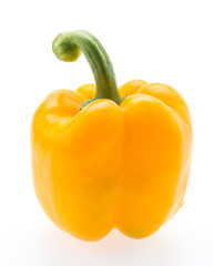Yellow pepper isolated on white
