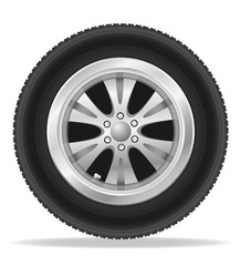 wheel for car vector illustration