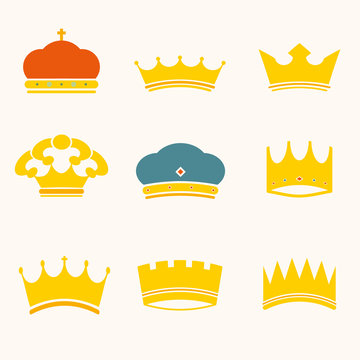 vintage antique crowns