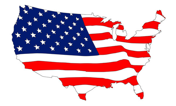 USA als Flagge