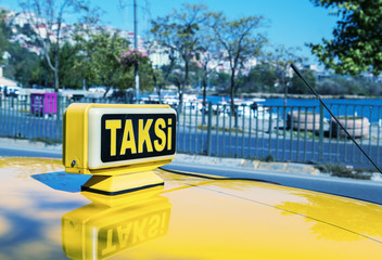 Taksi sign in Istanbul