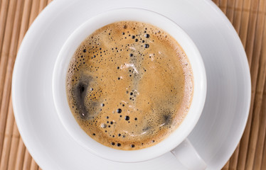 Cup with coffee
