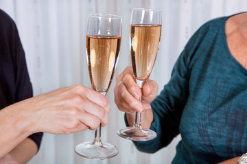 Toast with champagne