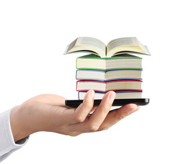 Modern mobile phone in  hand