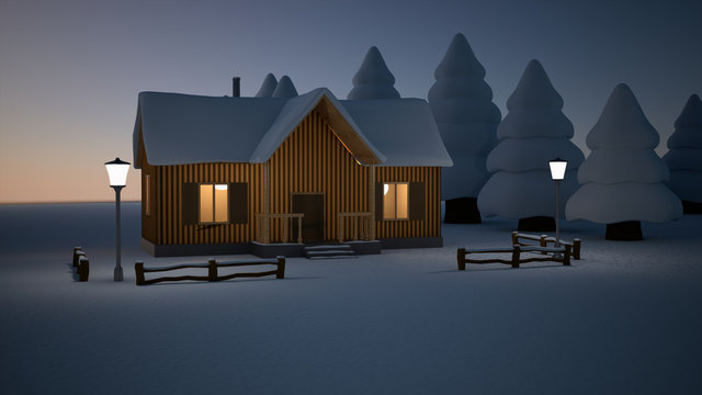 Fototapeta Snow house