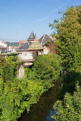 Les remparts de la ville, Charmes, Vosges, France