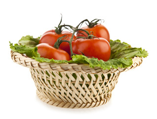 tomatoes in a basket