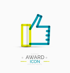 Thumb up icon, logo design