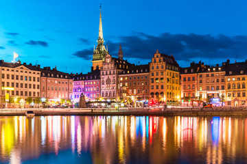 Fototapeta na wymiar Old Town in Stockholm, Sweden