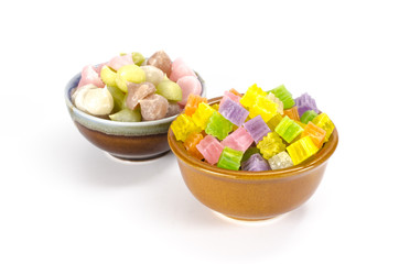 Crispy jelly Thai dessert