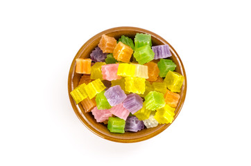 Crispy jelly Thai dessert