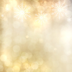 Gold Festive Christmas background.