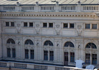 Fototapeta na wymiar Side view of Lviv Opera Theater