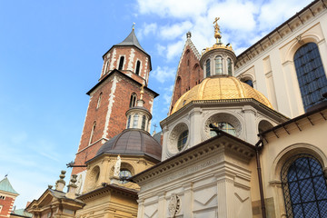 Fototapeta na wymiar Sigismund's Chapel of the Wawel Cathedral, Krakow