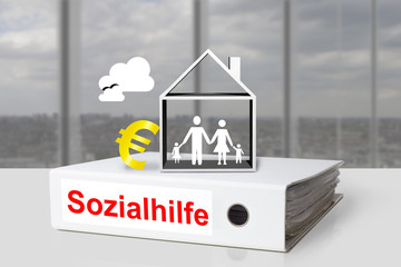 Aktenordner Sozialhilfe dokumente euro Familie