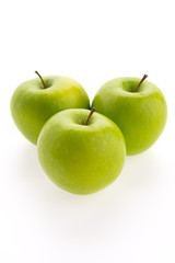 Green apple isolated on white background