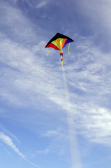 colorful kite flying