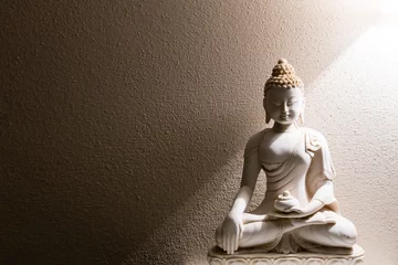 Deurstickers Verlichting van Boeddha - vredige geest © giacomoprat