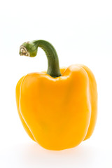Yellow pepper isolated on white
