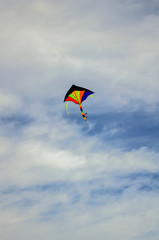 Fototapeta na wymiar colorful kite flying