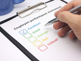Employee performance assessment - excellent