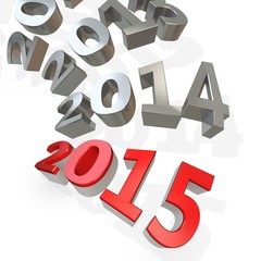 3d Happy New Year 2015