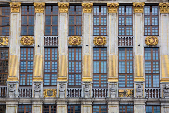 Ornate building of Grand Place in Brussels