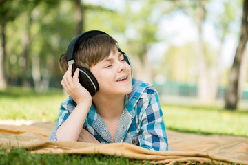 Boy in park