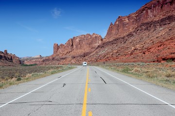 Road in United States - Utah landscape