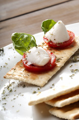 Caprese salad with buffalo milk mozzarella