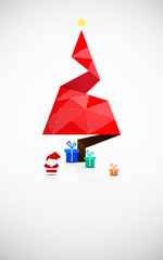 Kartka świąteczna w stylu origami