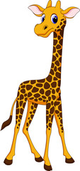 Cute giraffe cartoon © irwanjos