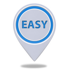 easy pointer icon on white background