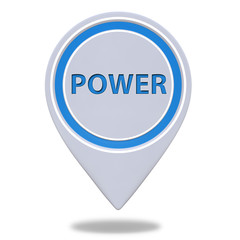 power pointer icon on white background